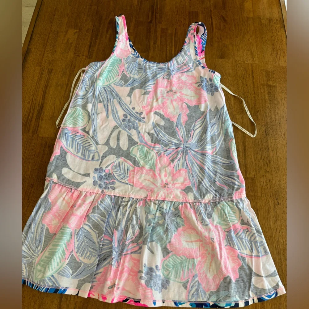 Lilly Pulitzer Skyelar Tank Dress SZ S High Tide Navy Sugar Mambo